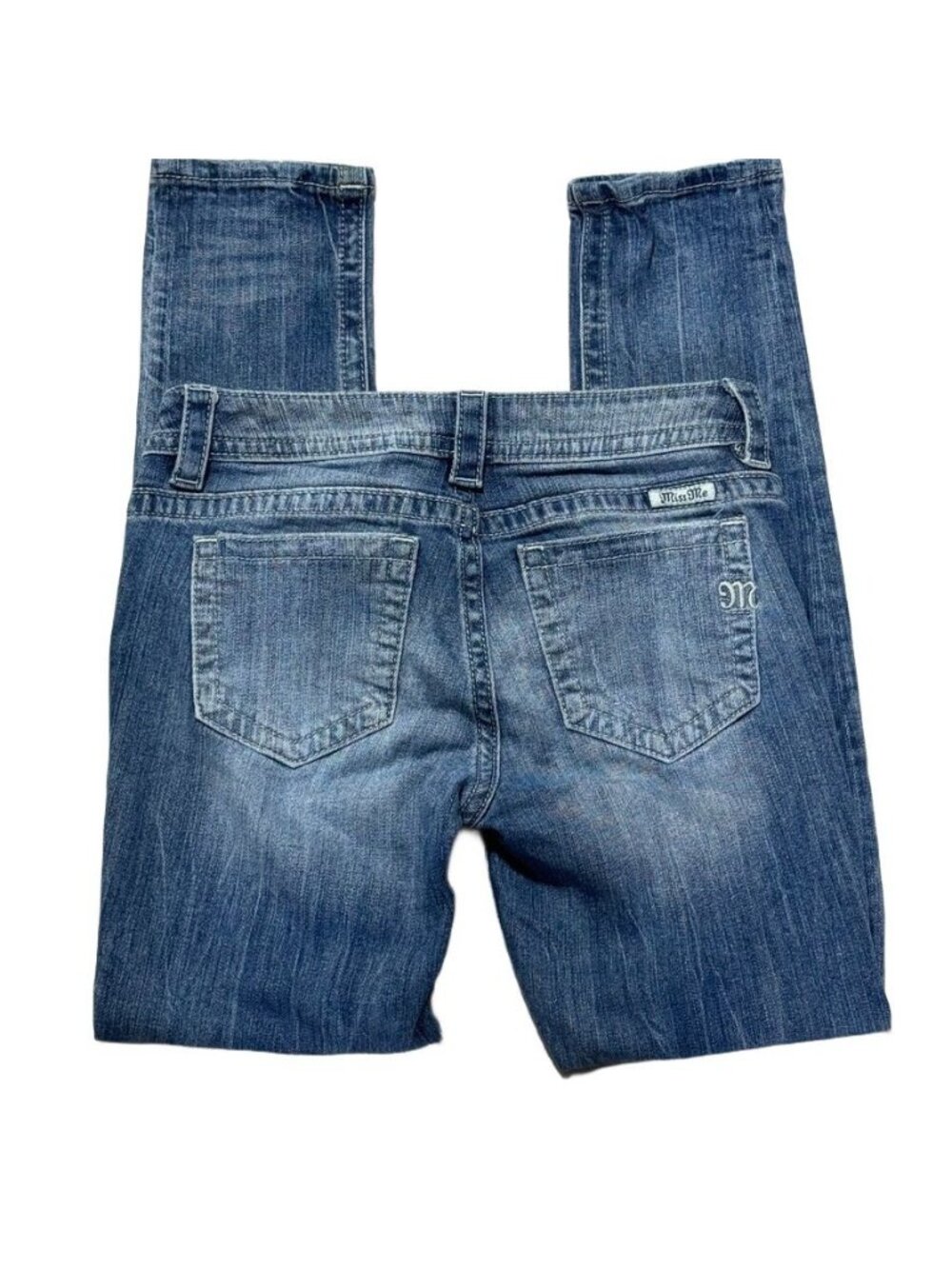 MISS ME JEANS MS51S1CK264 Mid Rise Cuffed Skinny Cotton Blue Women's Size 27